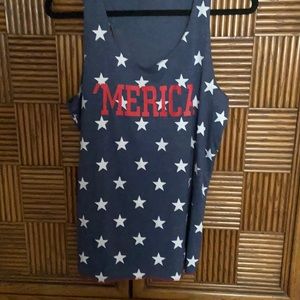 4th of July Tank Top Large